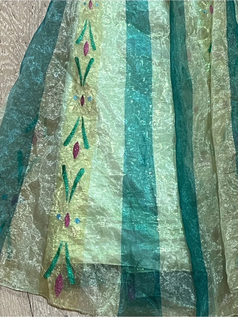 Disney Store Deluxe Frozen Anna Coronation Costume Dress Size 5/6